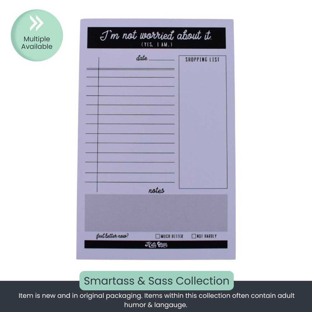 “I’m Not Worried About It (Yes, I Am)” To-Do Notepad